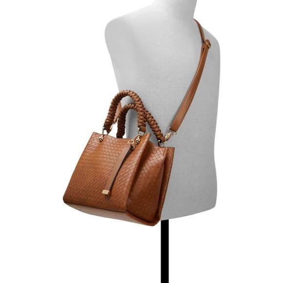 Women's Gloadithh Stylish Tote With Shoulder Strap Brown For Everyday Life Bag - Picture 4 of 6